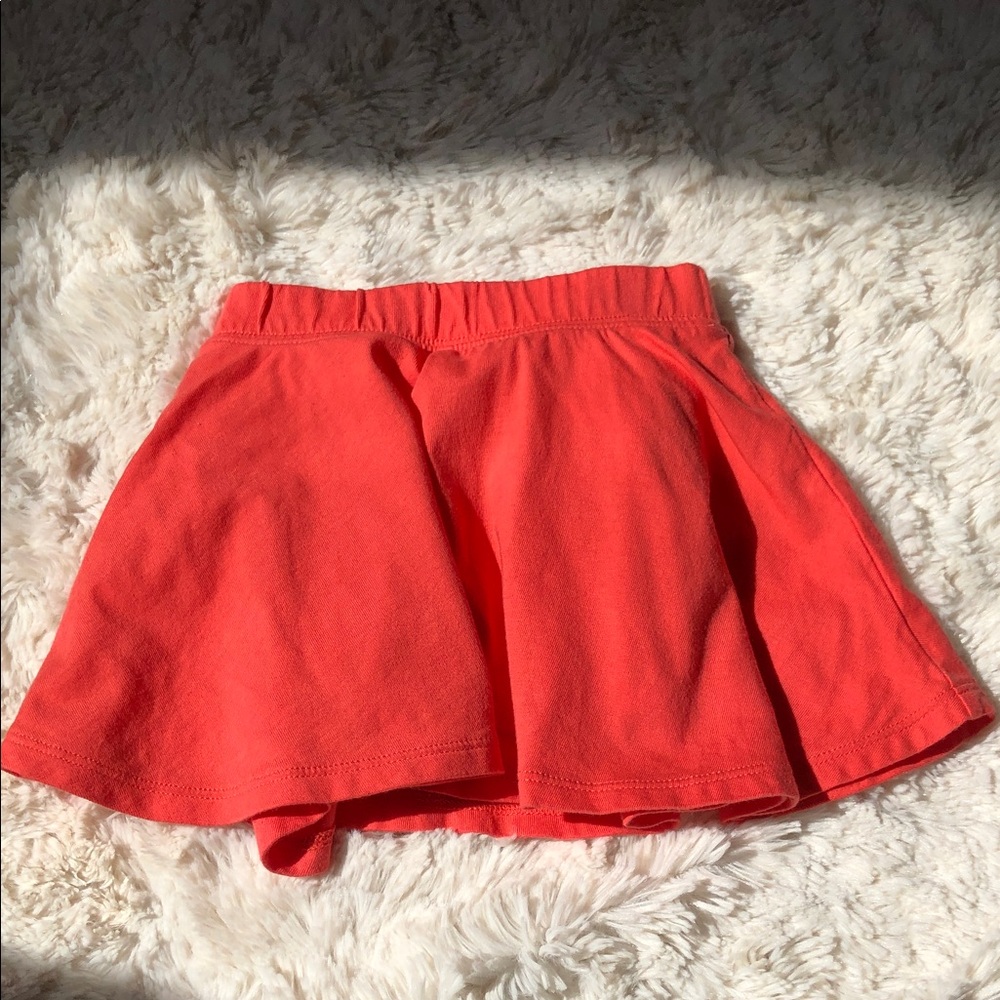 GAP Bright Coral Circle Summer Skort